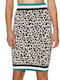 Liu Jo Midi Skirt Leopard in Green color