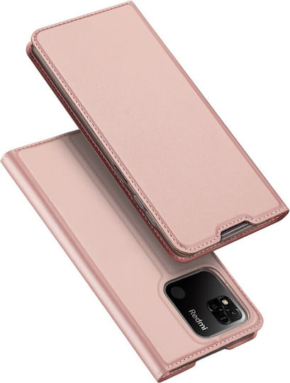 Dux Ducis Skin Pro Brieftasche Synthetisches Leder Rosa (Redmi 10A)