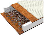 Greco Strom Crib Mattress Εκάτη VRE.EKA.COT.000.1 with Coconut Fiber & Latex 65x140x16cm