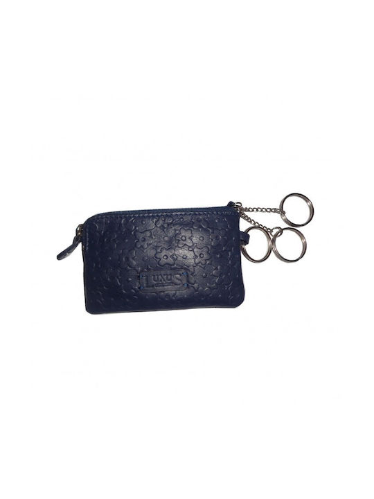 Luxus 2557-3, Keyring, Leather, Blue