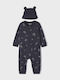 Mayoral Baby Bodysuit Set Long-Sleeved with Accessories Gray