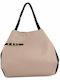 FRNC Leder Damen Tasche Schulter Nude