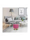 Hocker Für das Wohnzimmer Gepolstert mit Stoff 2802 Rosa 28x28x28cm