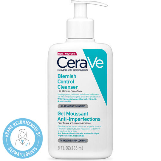 CeraVe Blemish Control Gel Καθαρισμού Προσώπου για Ακνεϊκές Επιδερμίδες 236ml