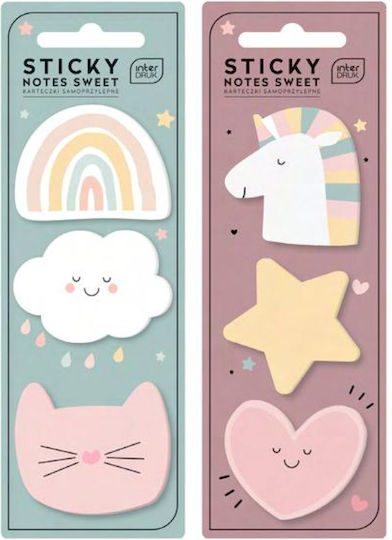 interDRUK Haftnotizen 75 Blätter Set 75Stück Sweet (Μiverse Designs)