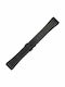 Q&Q PVC QQ Καουτσούκ Λουράκι Μαύρο 18mm
