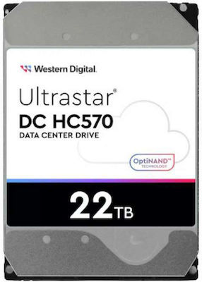 Western Digital Ultrastar DC HC570 22TB HDD Σκληρός Δίσκος 3.5" SATA III 7200rpm με 512MB Cache για Server