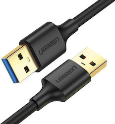 Ugreen USB 3.0 Cablu USB-A de sex masculin - USB-A de sex masculin Negru 3m 90576