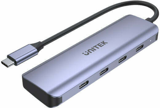 Unitek Hub 4 Θυρών USB 3.0 με σύνδεση USB-C Γκρι