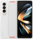 Samsung Silicone Grip Cover Umschlag Rückseite Silikon Weiß (Galaxy Z Fold4)