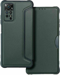 Forcell Razor Carbon Wallet Δερματίνης Dark Green (Redmi Note 11 Pro)