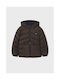 Mayoral Kids Quilted Jacket short with Lining & Protection Hood Brown