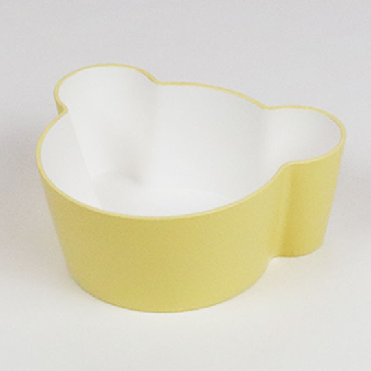 Bento Βox Baby Food Bowl Bear made of Plastic Yellow