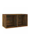 vidaXL Raft Hi-Fi Smoked Oak 71x36x34cm