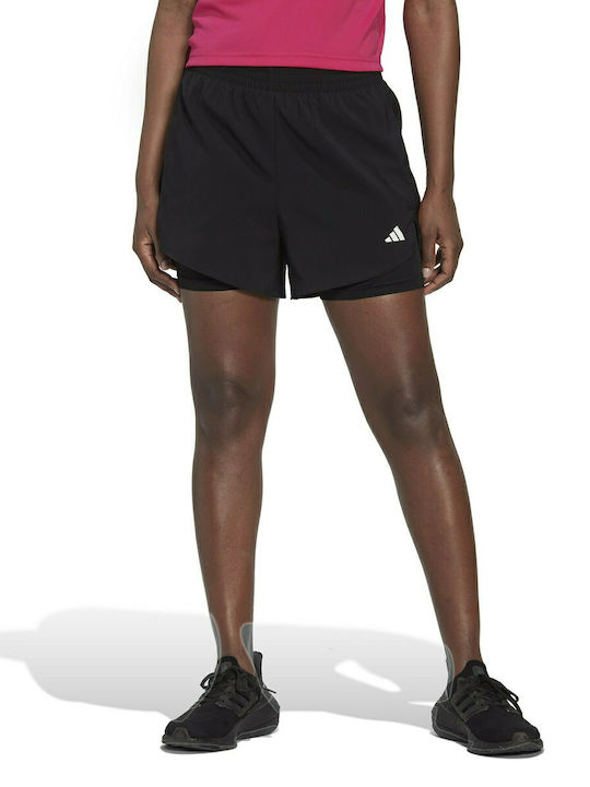 Adidas Min 2IN1 Γυναικείο Σορτς Μαύρο