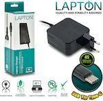 LaptOn USB-C Universal Φορτιστής Laptop 45W με Αντάπτορα Τροφοδοσίας