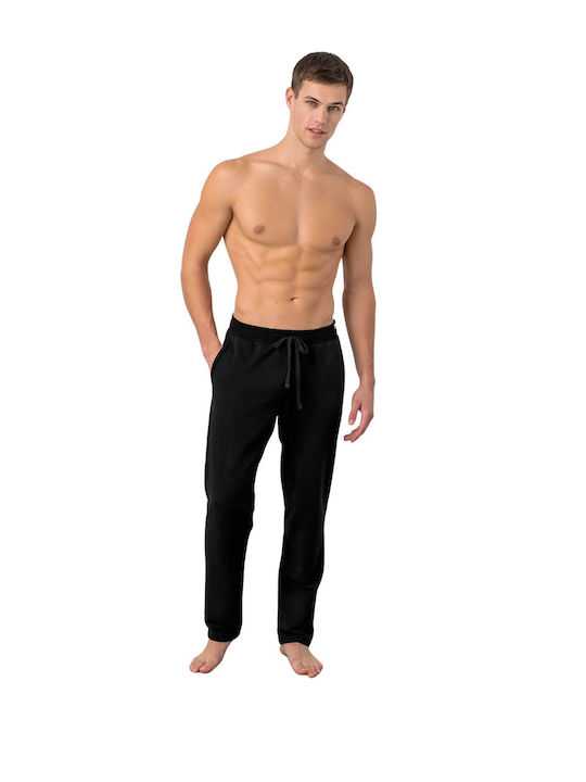 Vamp De iarnă Pantaloni de pijama de bărbați Din bumbac Negru