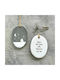Hängendes Ornament Porzellan Gray 5.5x7cm Segnen