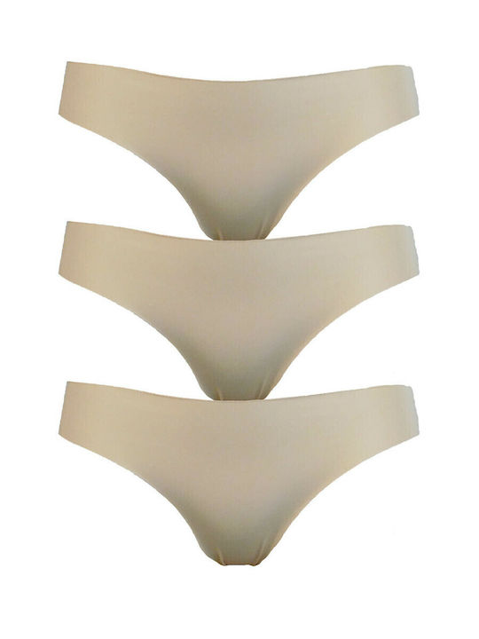 Women's Brazil 3Pack Seamless Beige