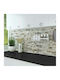 Dekorativer Aufkleber Wand Beige Stones XL Küche / Badezimmer 1Stück 240x60cm Ango