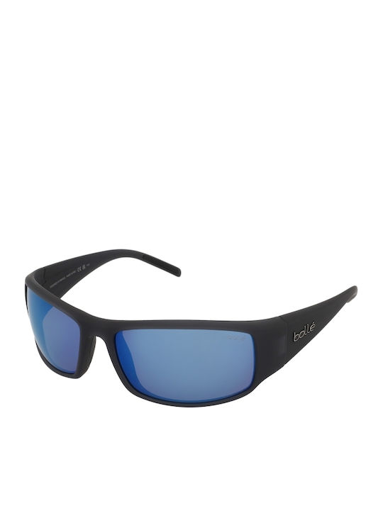 Bolle King Herren Sonnenbrille mit Schwarz Kuns...