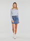 Desigual Sol Denim Mini Skirt in Blue color