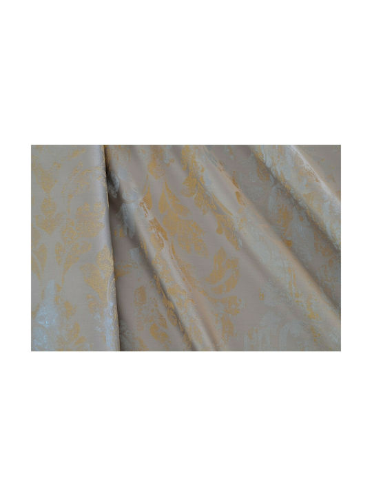 Saray Home Κουρτίνα με Τρέσα Μπεζ / Λαδί 280x300εκ.