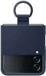Samsung Silicone Cover with Ring Silicone Back Cover Navy Blue (Galaxy Z Flip4)