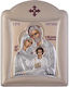 Slevori Εικόνα Heilige Familie Silber 29x39cm