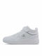 Rebound Vintage Mid G Kinder Sportschuhe Basketball mit Bügel- und Schleifenverschluss Weiße