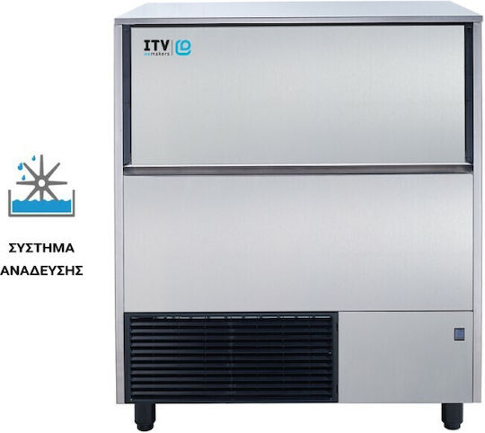 ITV Ice Makers Quasar NGQ 130A Παγομηχανή Ανάδευσης με Ημερήσια Παραγωγή 111kg & Χωρητικότητα 50kg