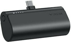 Veger V0556 Power Bank 5000mAh 20W με Θύρα USB-C Power Delivery Μαύρο