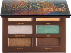 Urban Decay Naked Wild West Mini Palette with Eye Shadows in Pressed Powder Form