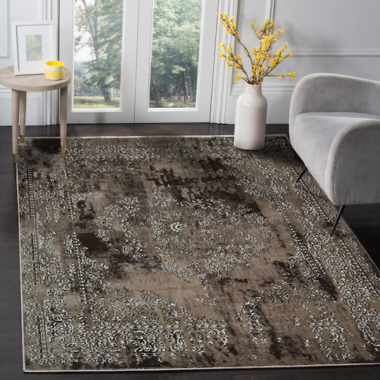 Saray Home Vip Σετ Μοντέρνα Χαλιά Κρεβατοκάμαρας Καφέ G6675BR-SET 3τμχ