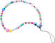 Hurtel Lanyard Pendant String Beads Pattern 1 Λουράκι Λαιμού για Κινητά Πολύχρωμο
