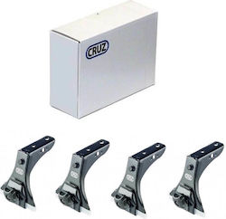 Cruz Πόδια για Μπάρες Οροφής LCV Universal 10cm Universal 4τμχ