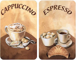 Wenko Caffe Προστατευτικά Καλύμματα Εστίας από Γυαλί 52x30cm 2τμχ