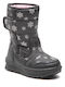 Garvalin Kids Snow Boots with Hoop & Loop Closure Black