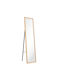 Click Boden- oder Standspiegel mit Beigem Holzrahmen 155x35cm