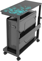 Eureka Ergonomic Height Adjustable Rolling CPU Cart