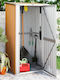 Metallic Garden Shed Galvanized Brown M1.185xW0.97xH2.095m