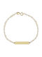 E-kosmimaroloi Kids Bracelet ID from Gold 9K