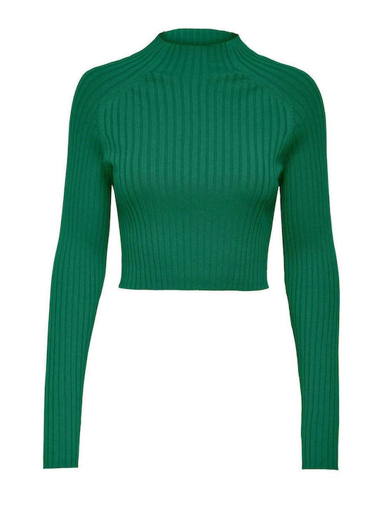 Γυναικείο Crop Top Μακρυμάνικο Πράσινο