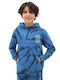 Vans Kids Sweatshirt with Hood and Pocket Blue