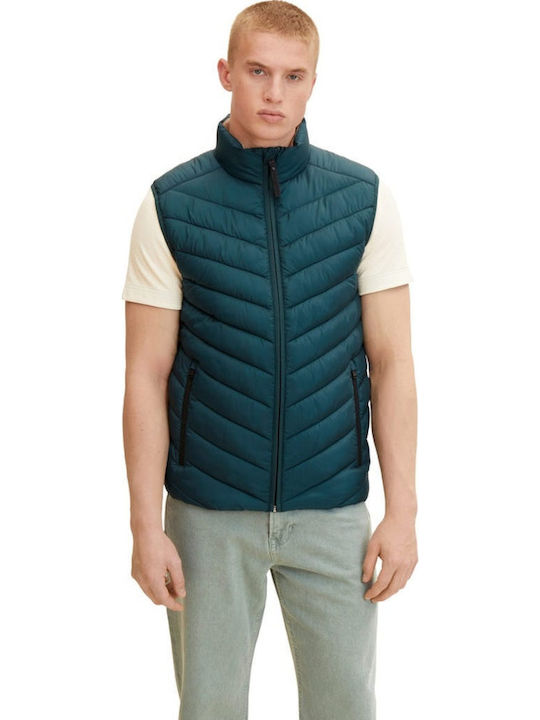Tom Tailor Ärmellos Jacke Puffer Green