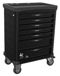 Wurth Wheeled Metallic Tool Carrier with 7 Drawers W73xD45.9xH84.4cm