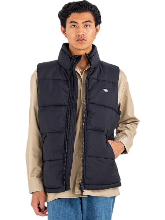 Dickies Waldenburg Αμάνικο Μπουφάν Puffer Μαύρο