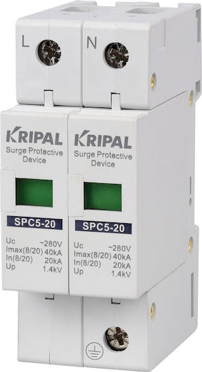 Kripal 2-Poles Inspired T1 Panel Lightning Protection 50kA