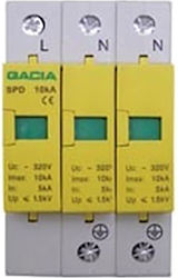 Gacia 3-Poles Inspired T2 Panel Lightning Protection 10kA Gacia 3-Poles Inspired T2 Panel Lightning Protection 10kA
