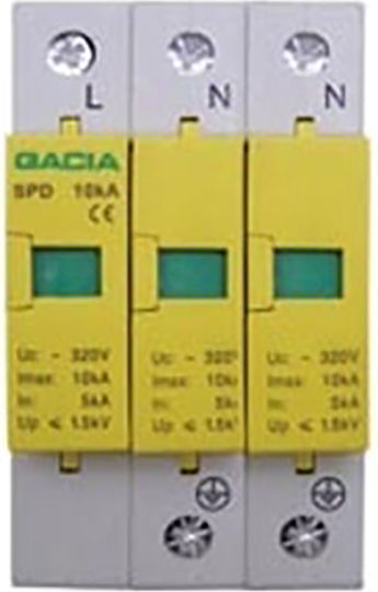 Gacia 3-Poles Inspired T2 Panel Lightning Protection 40kA